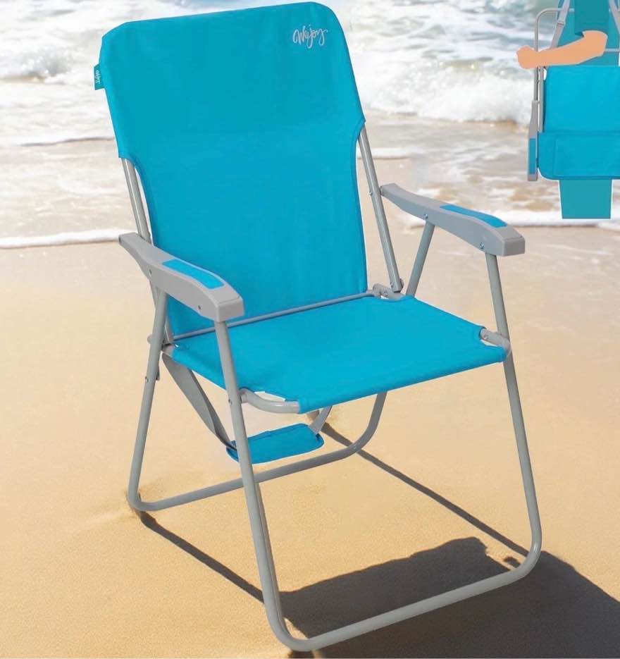 #wejoy folding backpack beach chair, high back beach chairs for adults, max load 300lbs, outdoor portable folding camping chair
