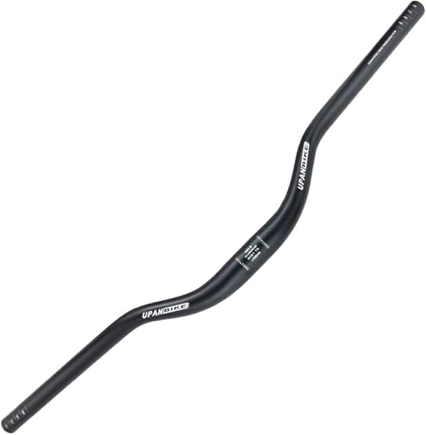 UPANBIKE Mountain Bike Handlebar MTB Bicycle Bar Aluminum Alloy ?31.8mm  28.3inch (720mm)Long  50mm Riser  Black