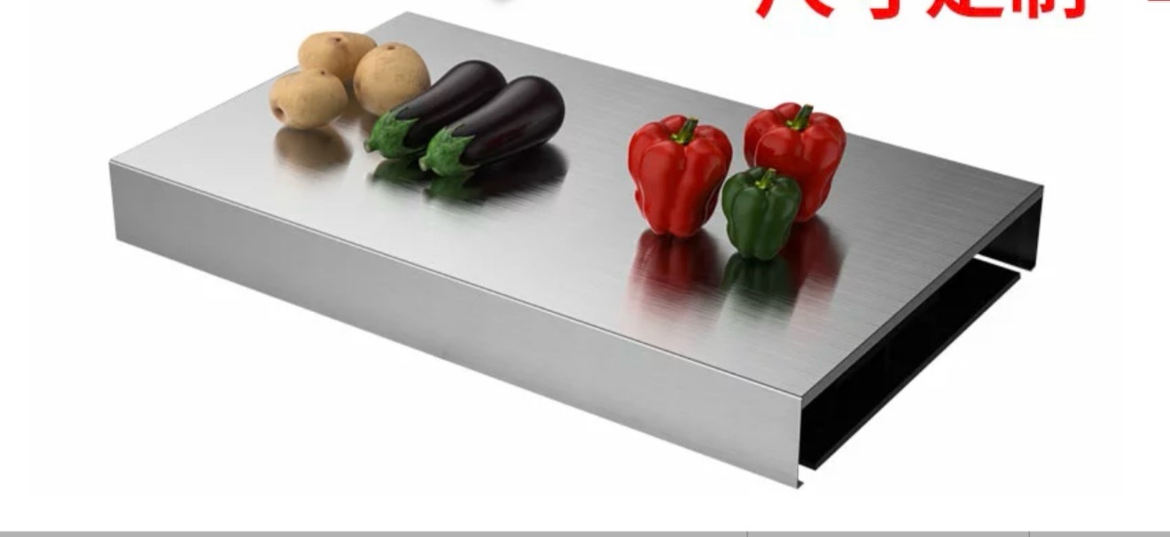 aiwfl stainless steel stove top cover 30.7 x 22 (large size) noodle board for gas electric stoves comes with non-slip pad silver