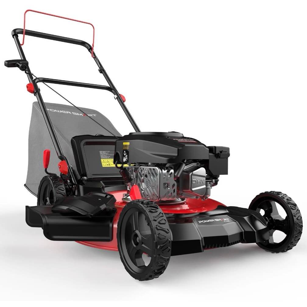 powersmart 21 144cc gas push lawn mower with 6-position height adjustment
