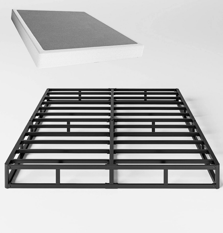 qftime 5" metal queen box spring, mattress foundation, heavy-duty, easy assembly