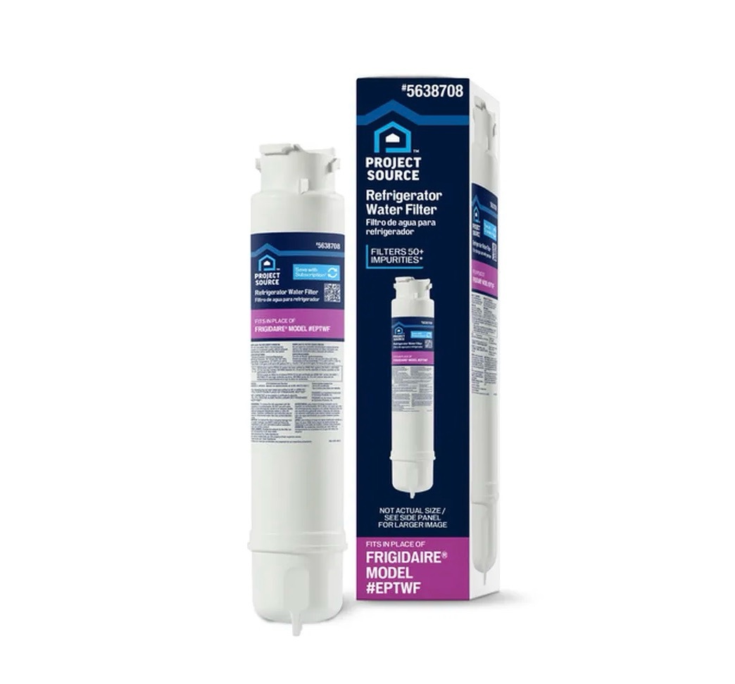 project source twist-in refrigerator water filter fits frigidaire eptwf
