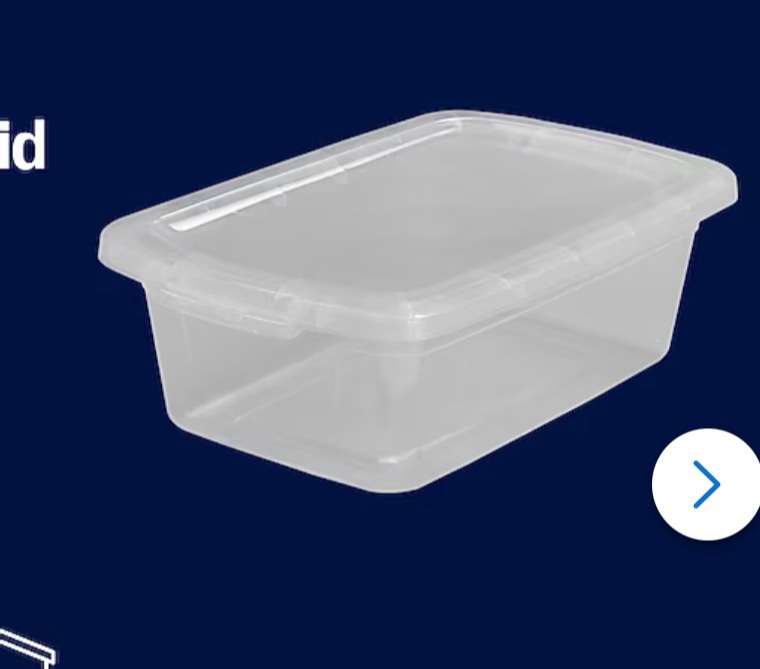  project source medium 3.25 -gallons ( 13 -quarts ) clear stackable tote with standard snap lid