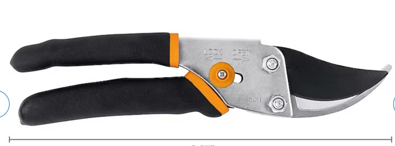 fiskars classic steel bypass hand pruner with standard handle