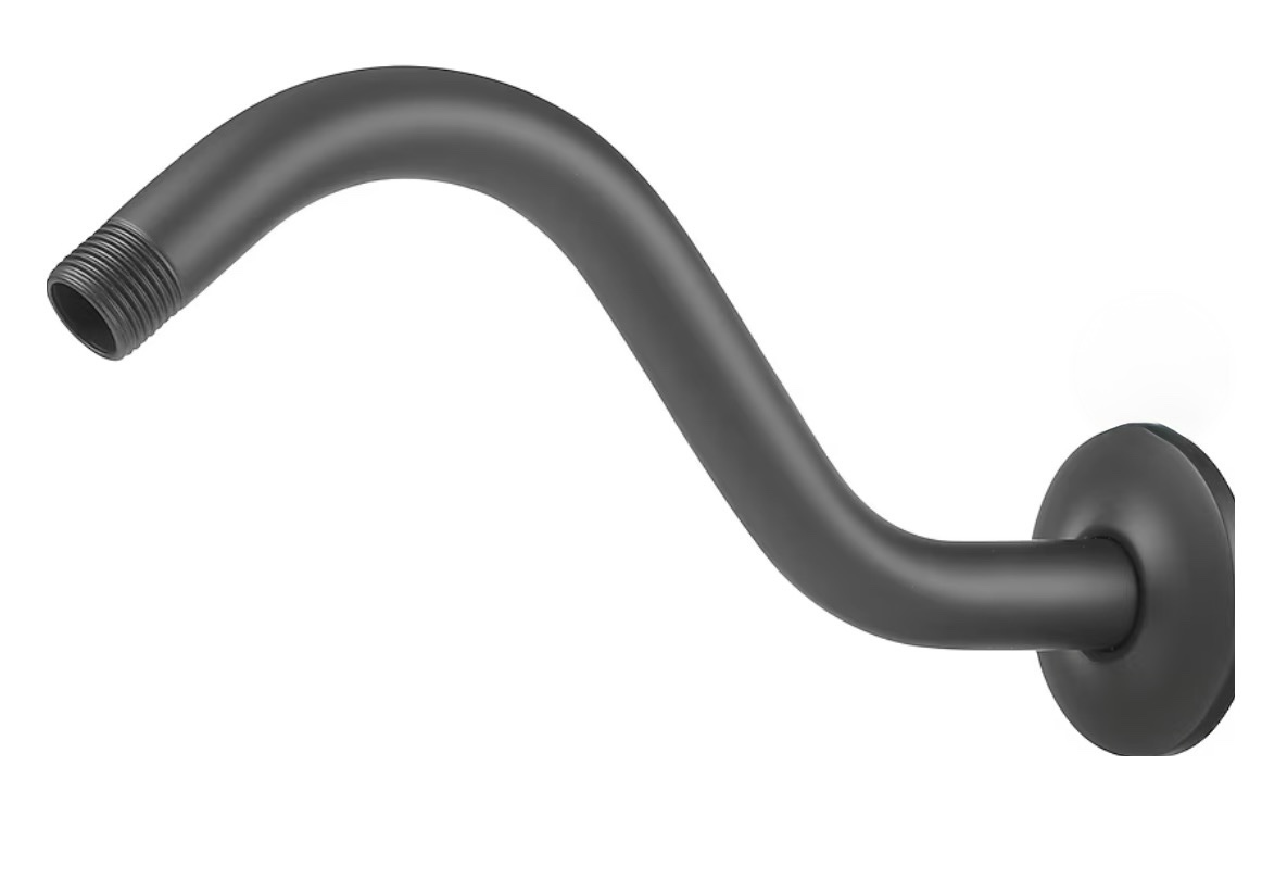 project source matte 9.25-in universal shower shower arm and flange