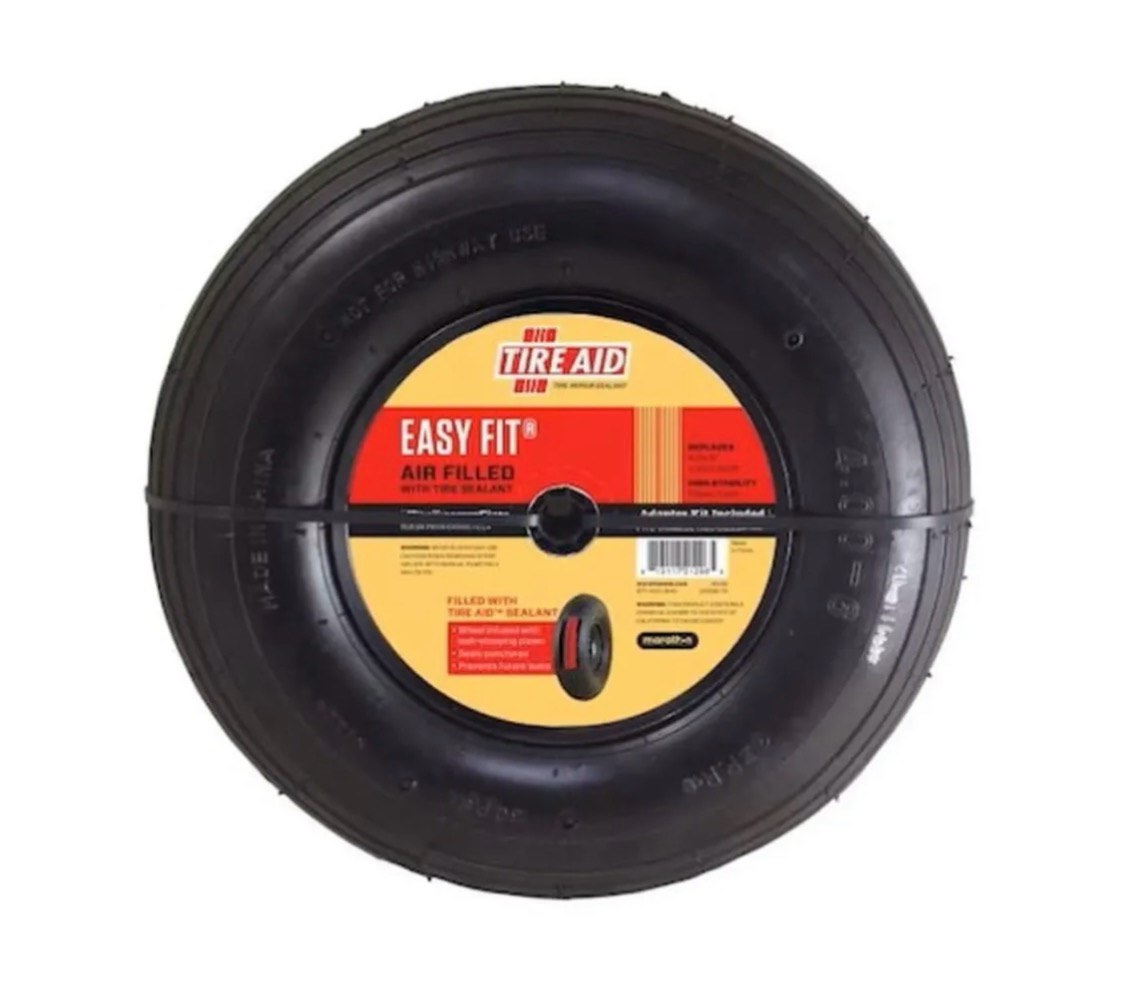 marathon wheel barrow wheel with tire sealant
