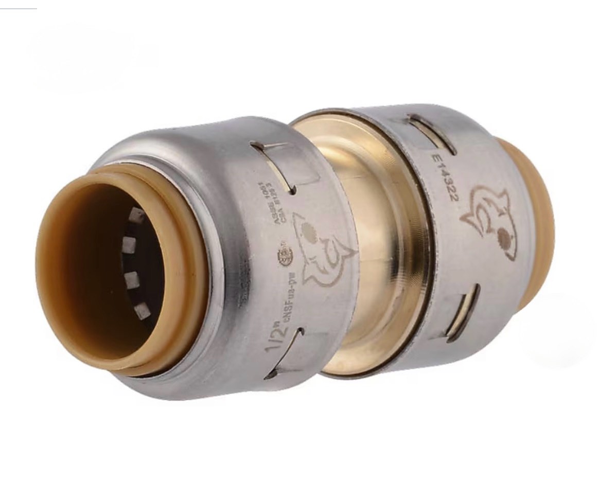 sharkbite max 1/2-in push-to connect coupling (6-pack)