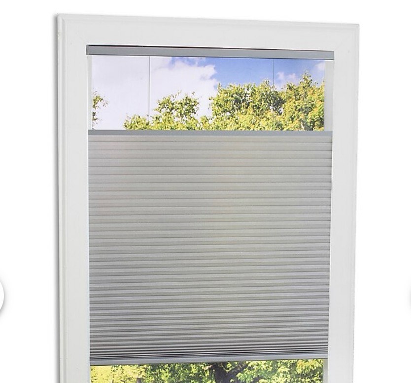 allen + roth top down bottom up 32-in x 72-in gray light filtering cordless top-down/bottom
