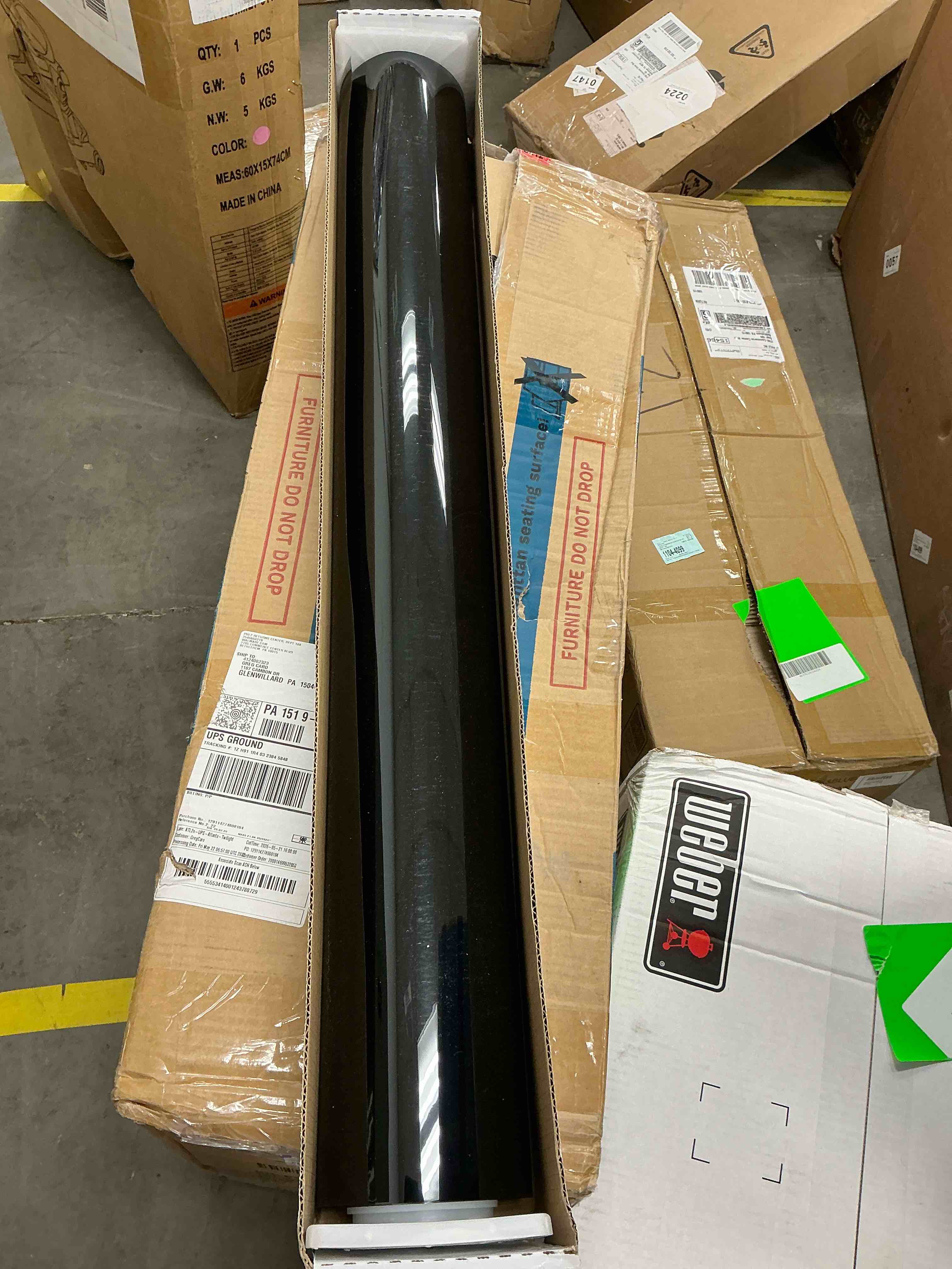Condition photo showing Good Condition for rockrose 5% vlt charcoal nano ceramic car window tint - ceramic window tint for car and home  excellent heat rejection  99% uv rejection  and irr 90% - size (36 x 100ft)