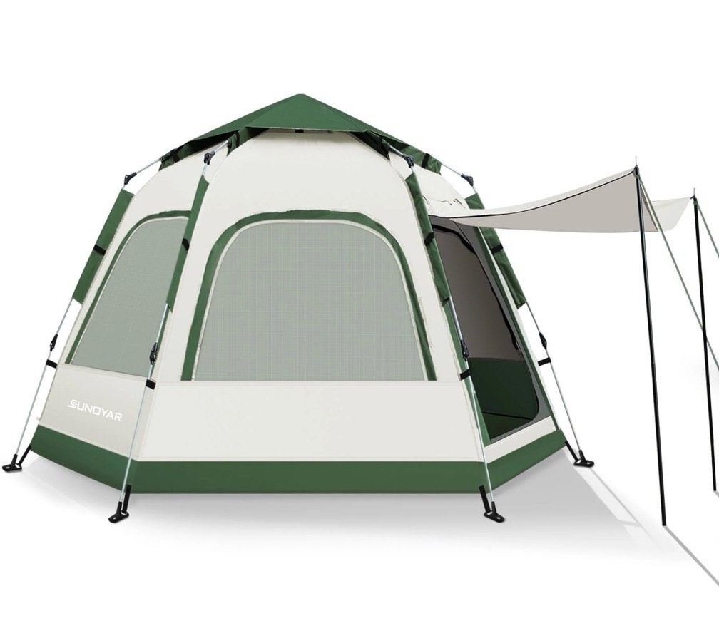 sunoyar 4-6 person tent for camping  camping tent with carry bag  instant tent for outdoor/hiking/traveling