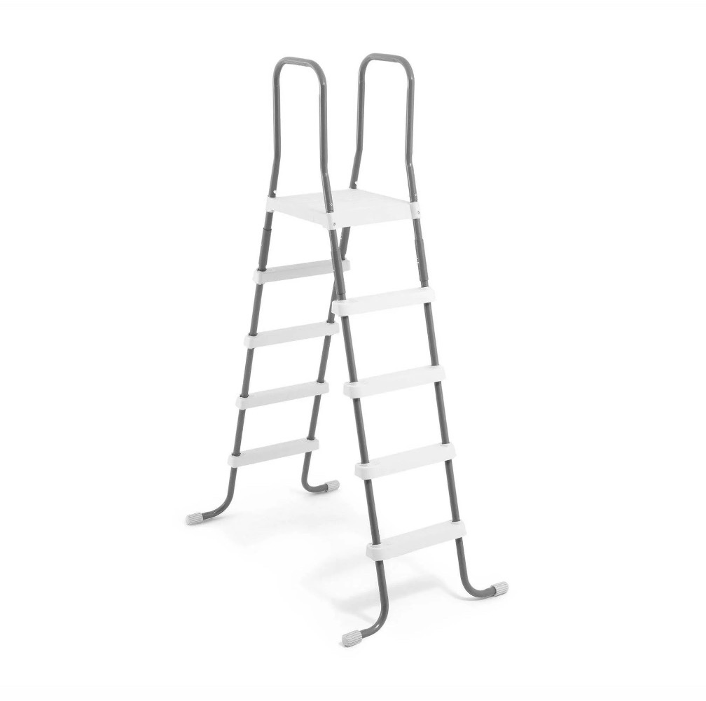 intex steel frame above ground swimming pool 52 pool entry step ladder