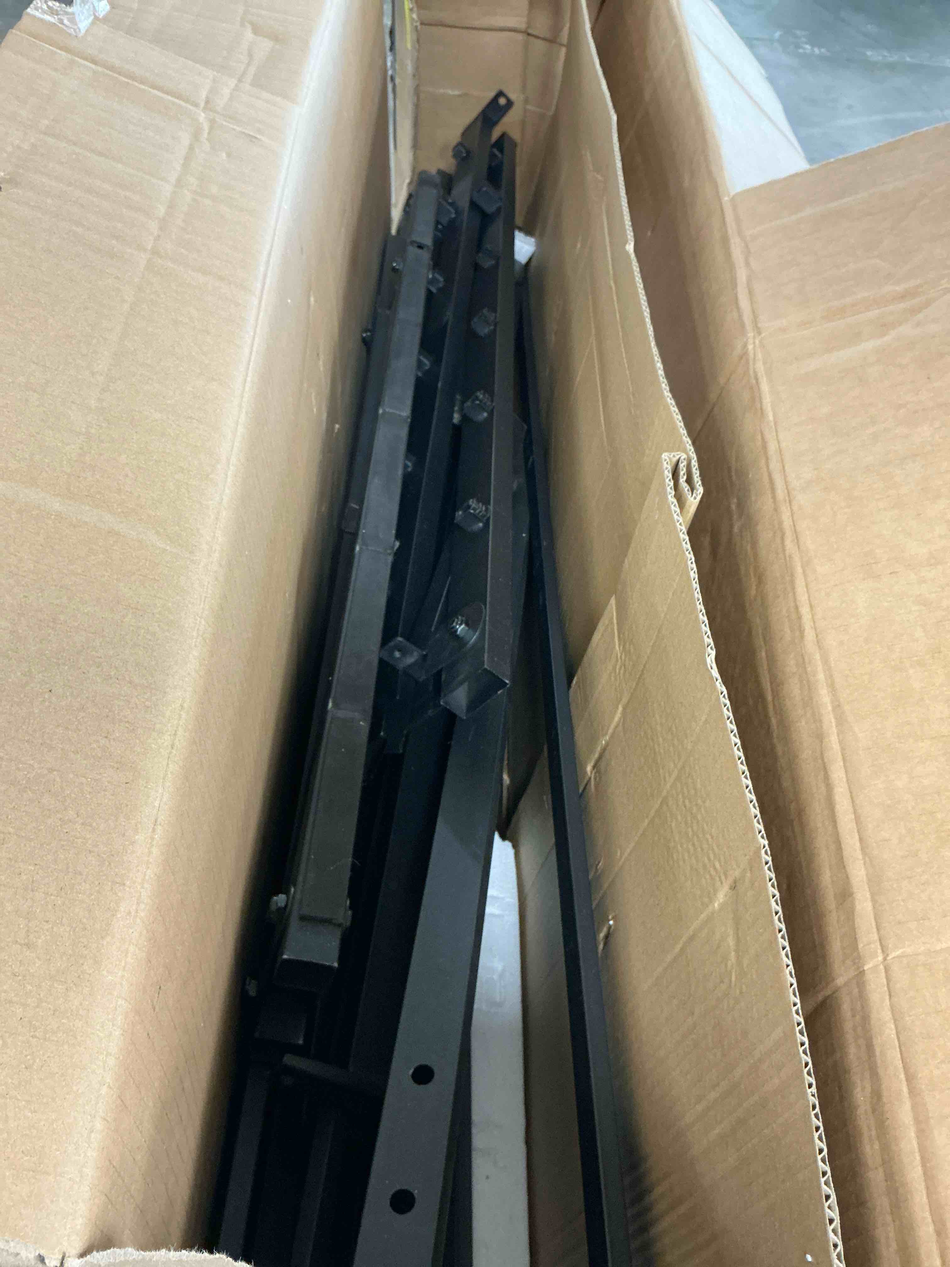 Condition photo showing Good Condition for comasach 14 inch queen bed frame, easy assembly, no box spring needed, heavy duty metal platform queen size, noise free, black