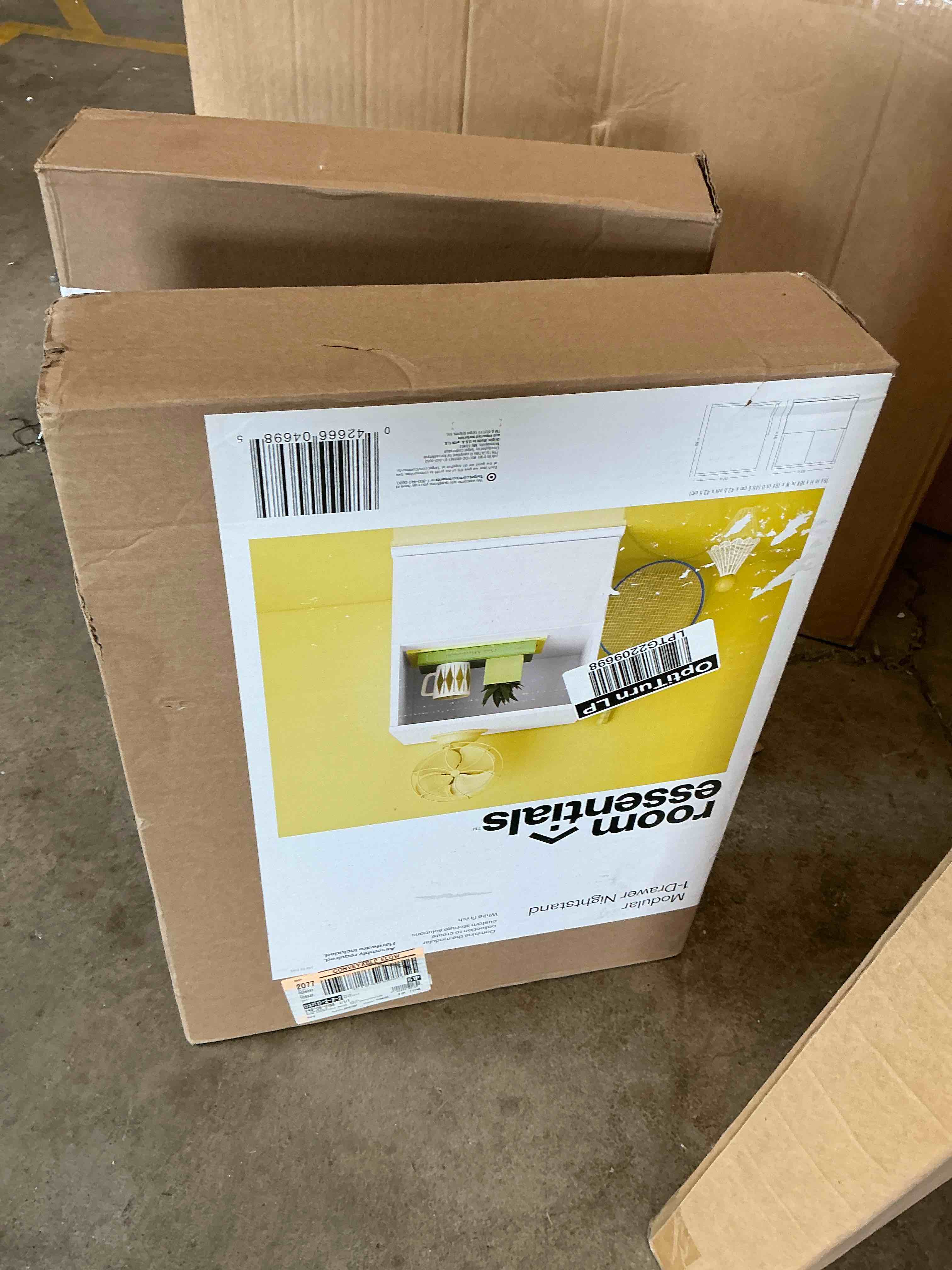 Condition photo showing New/Like New for 1 drawer modular dorm nightstand white - room essentials™