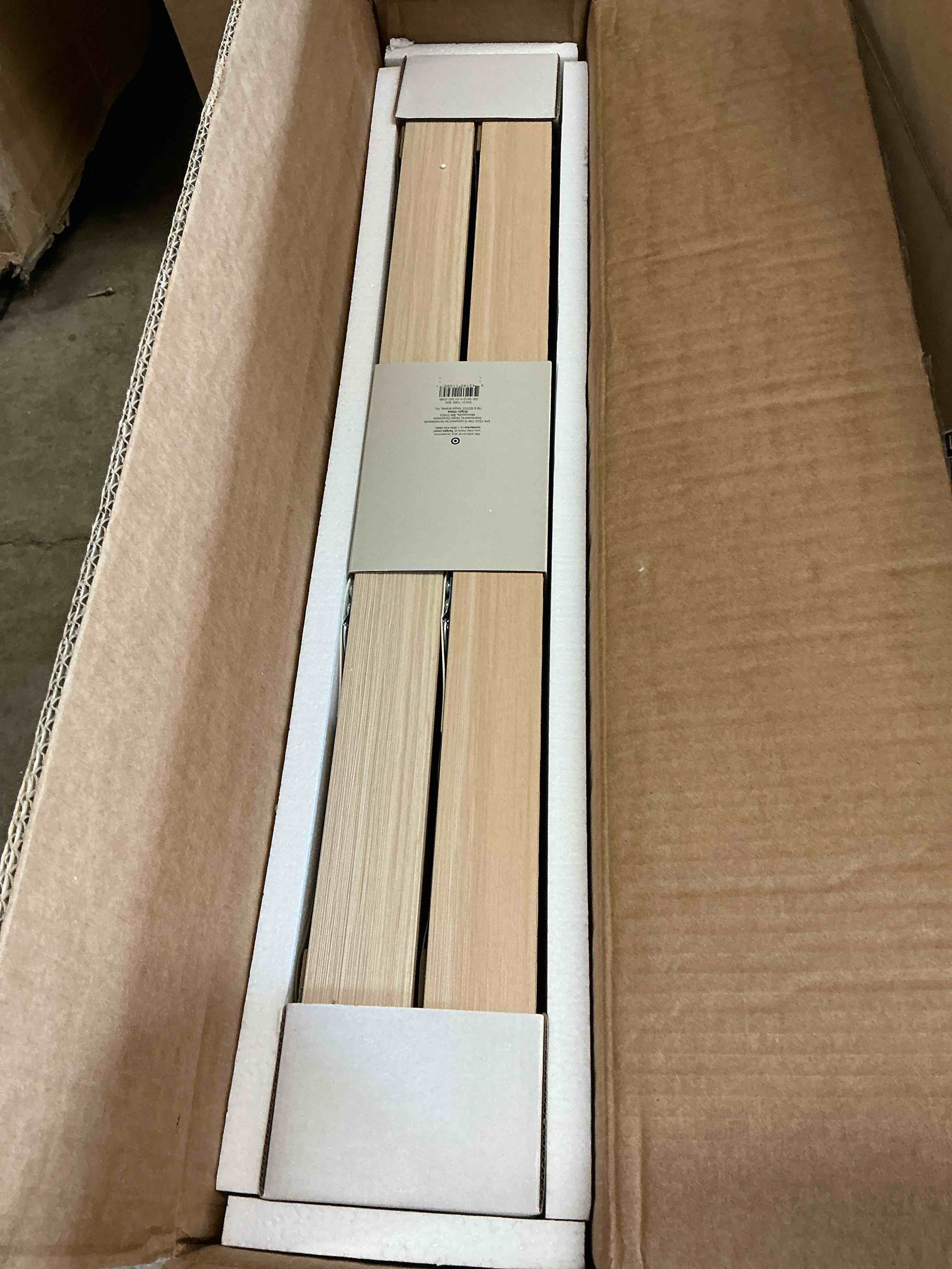 Condition photo showing New/Like New for (set of 2) 24" x 30" abstract framed wall art canvas beige - project 62™: modern decor, pine frame