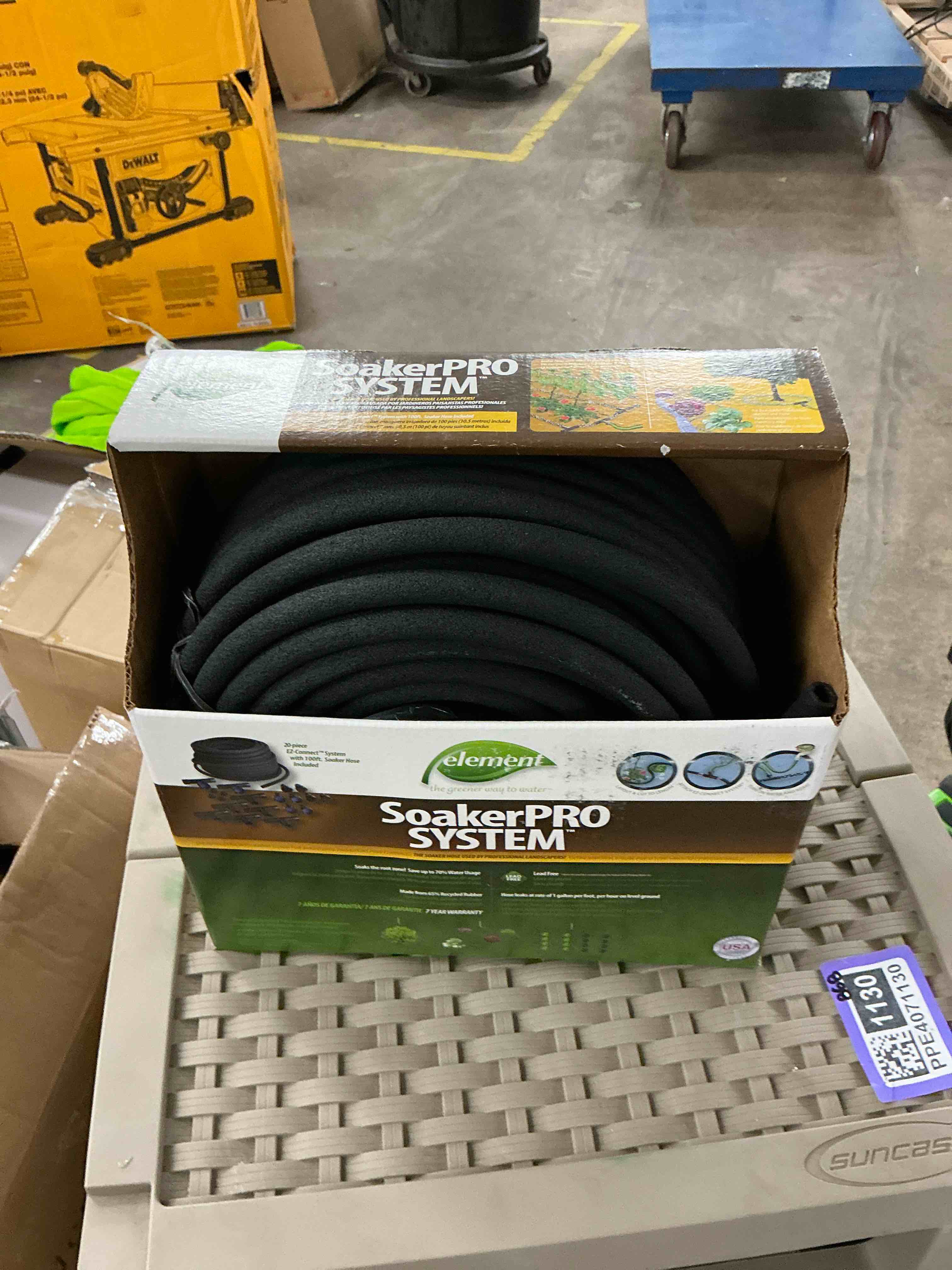 Condition photo showing New/Like New for swan elspak38100cc soaker hose 100 ft l plastic