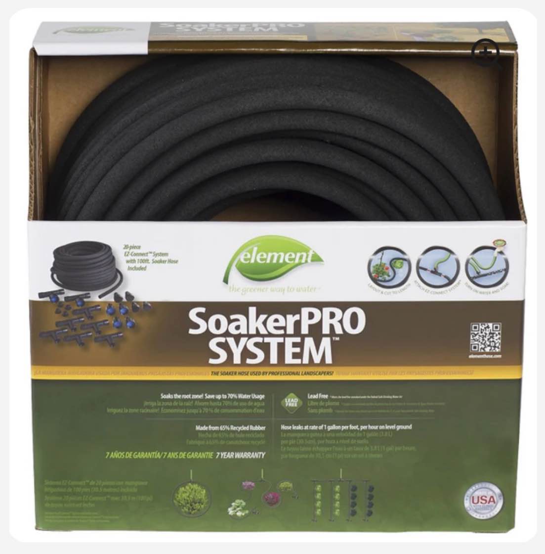 swan elspak38100cc soaker hose 100 ft l plastic