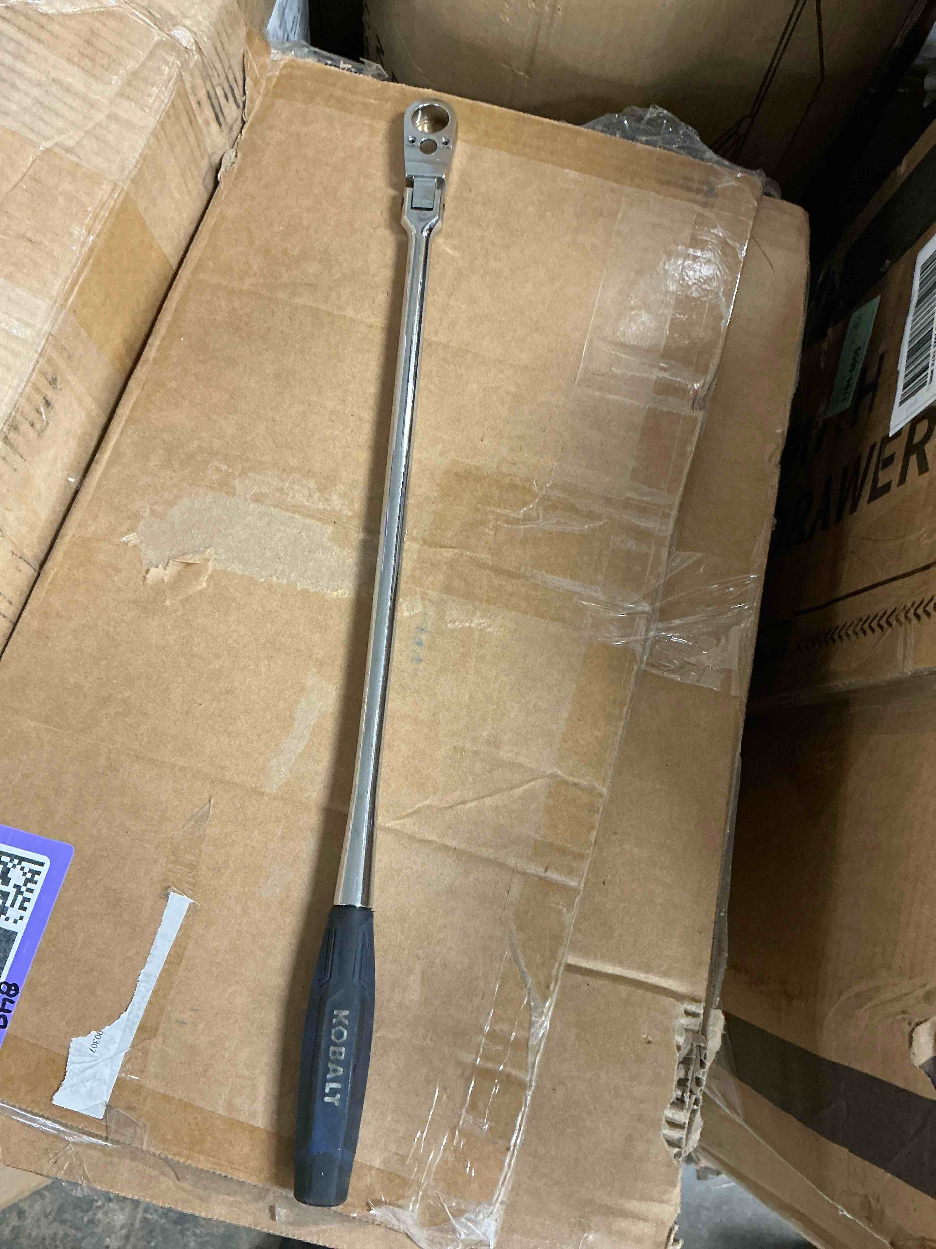 Condition photo showing As Is for kobalt tooth 3/8-in drive comfort grip handle flexible head ratchet