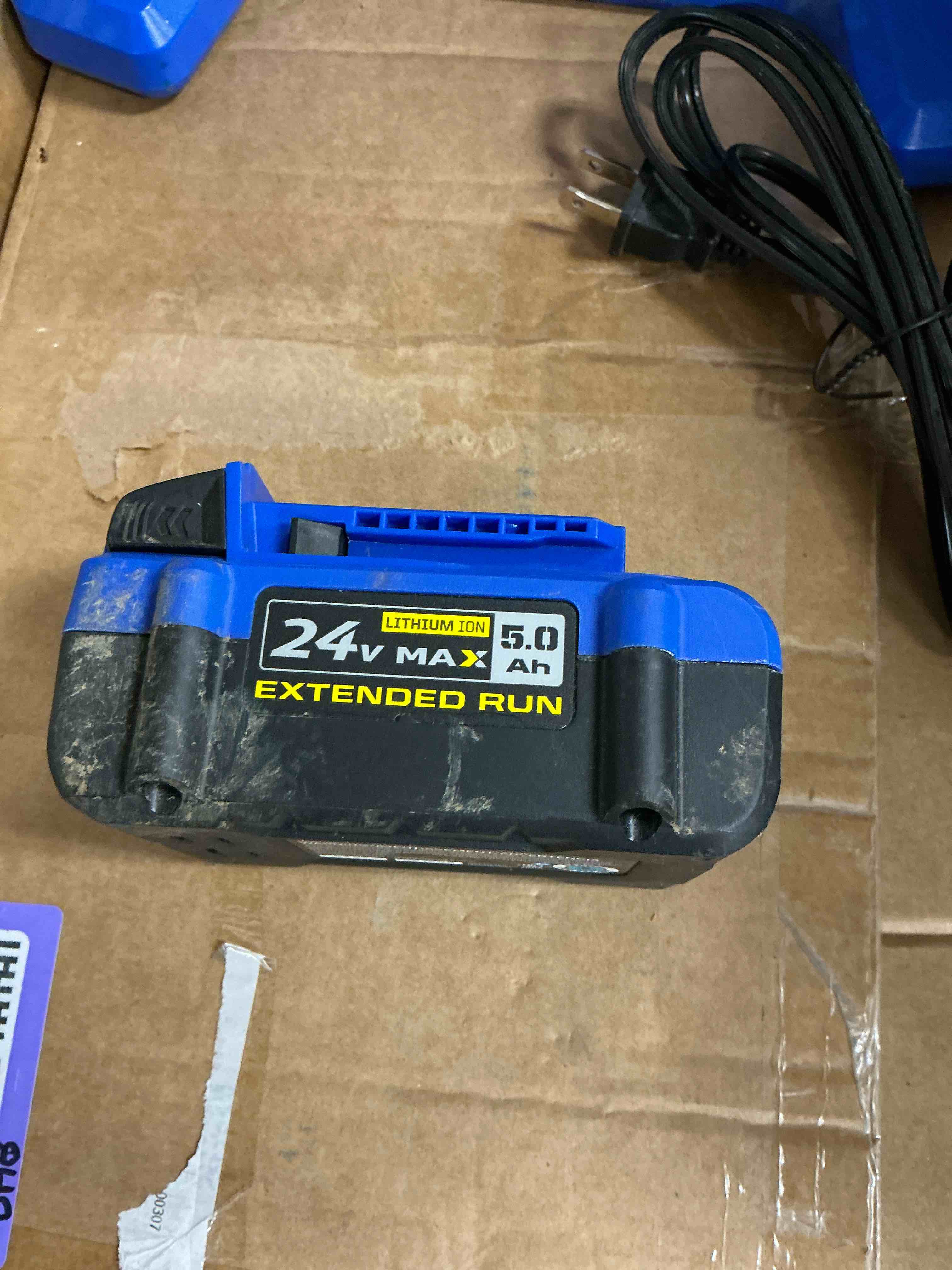 Condition photo showing Good Condition for kobalt 24-volt max 5-amp-hours lithium power tool battery