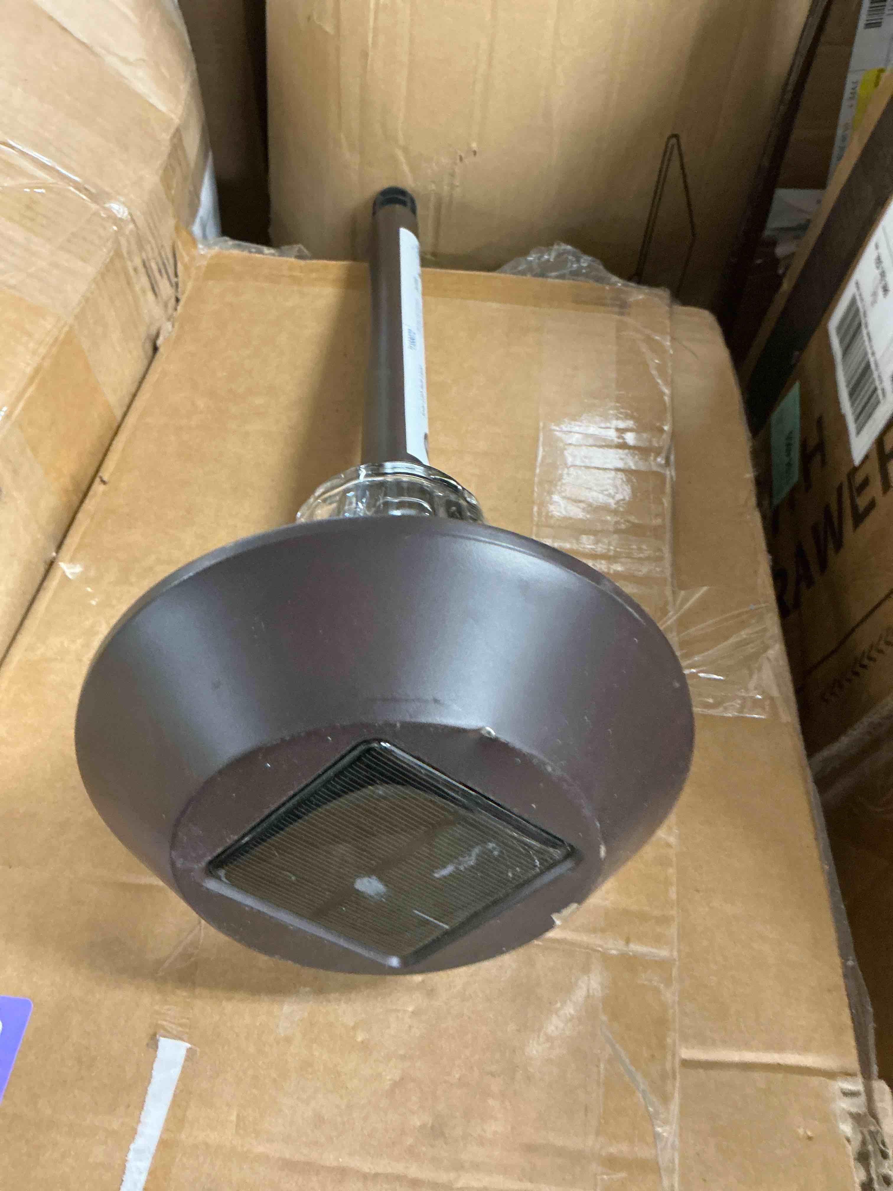 Condition photo showing Good Condition for  harbor breeze 15 -lumens oil-rubbed bronze solar led outdoor path light with dusk-to-dawn sensor