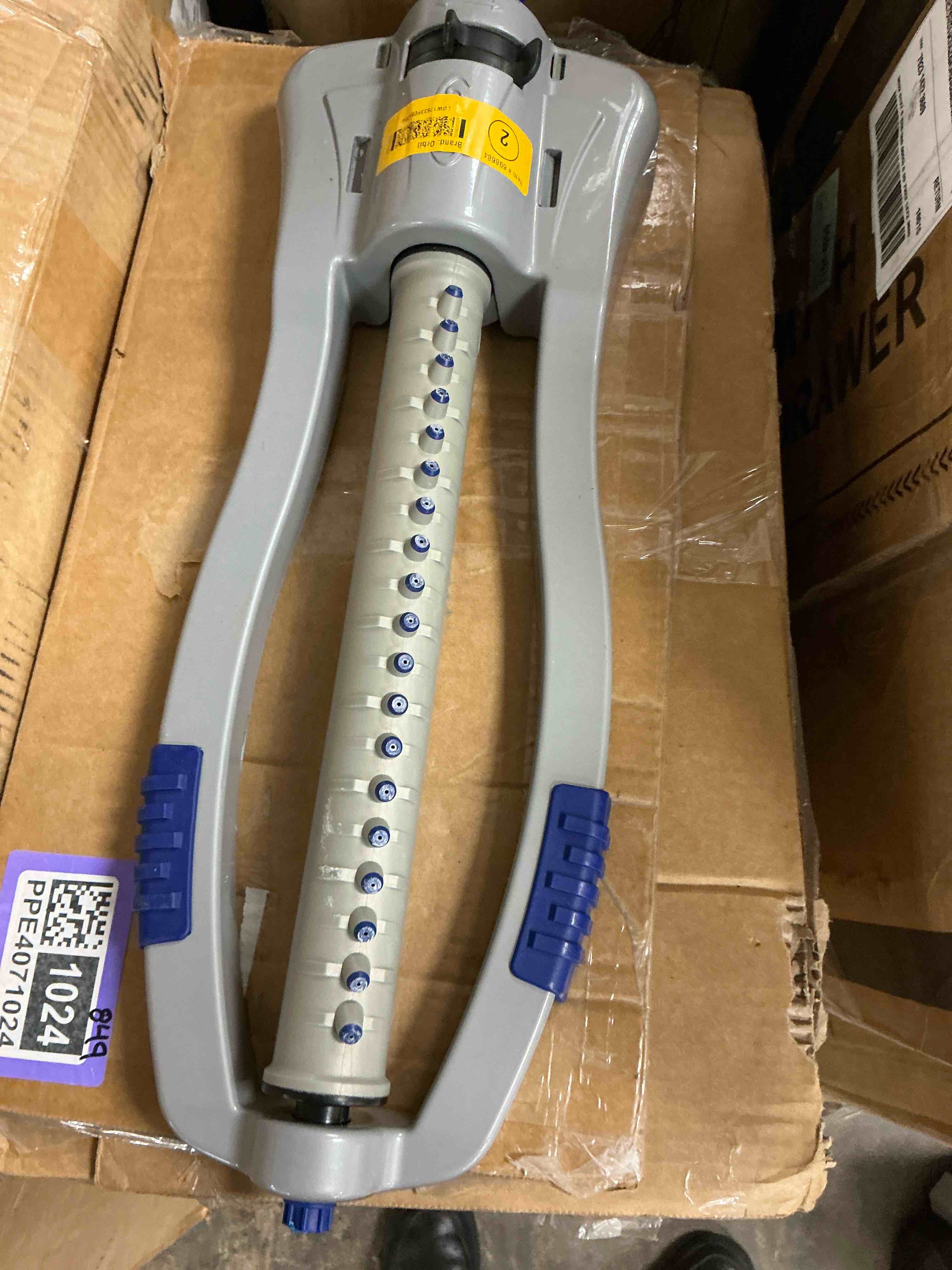 Condition photo showing Good Condition for orbit orbit max 4000-sq ft oscillating sled lawn sprinkler
