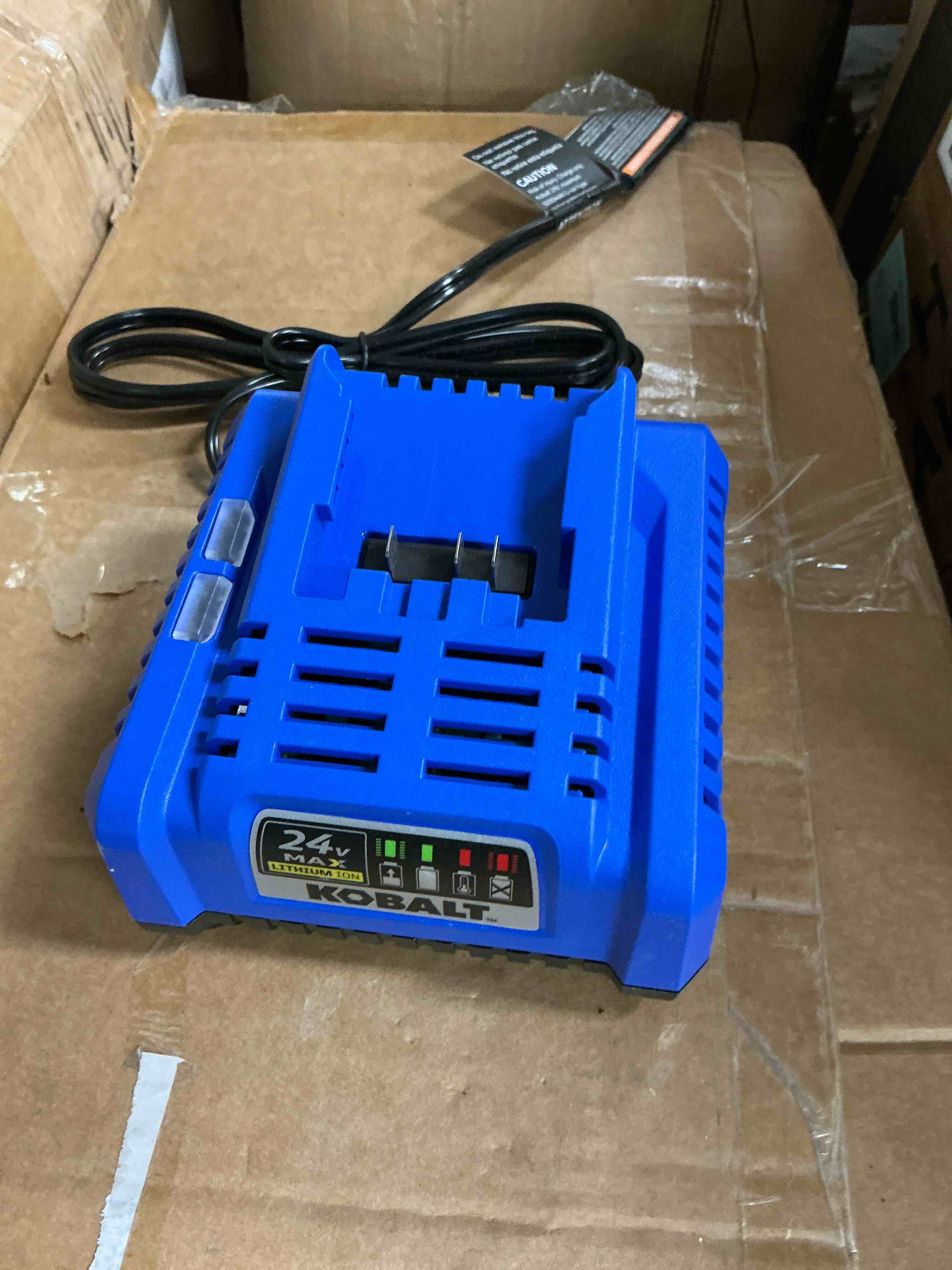 Condition photo showing New/Like New for kobalt krc 2445-03 24-volt lithium ion battery charger for cordless tools