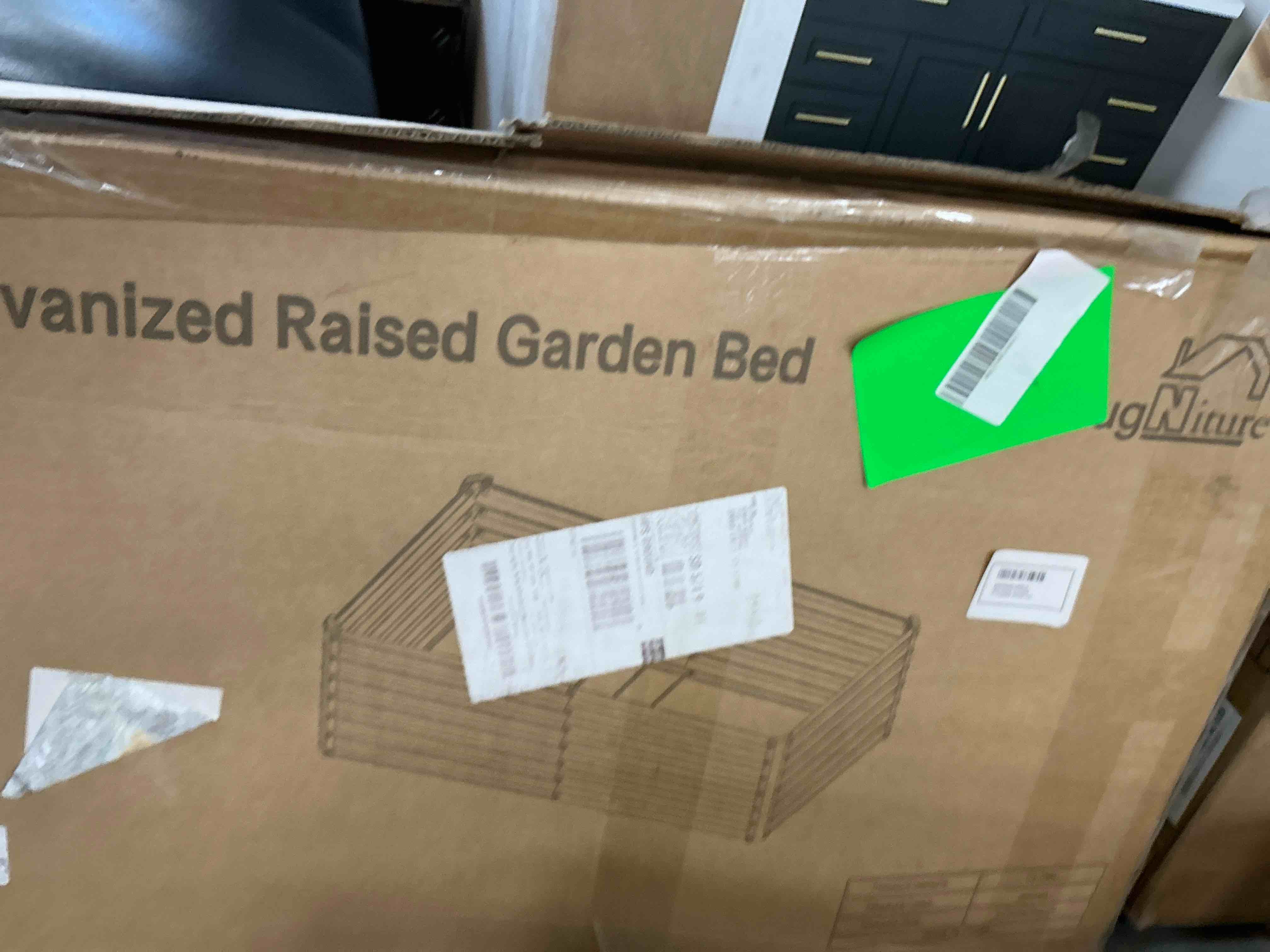 Condition photo showing New/Like New for snugniture 6x3x2 ft metal raised garden bed outdoor, deep root galvanized planter box for vegetables, flowers