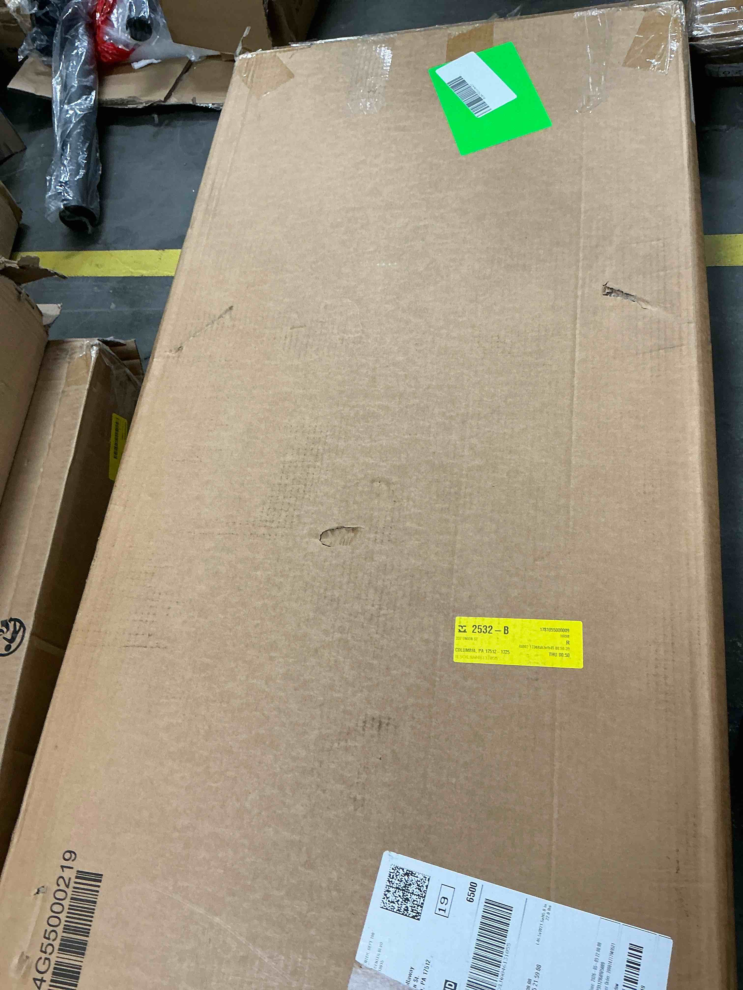 Condition photo showing New/Like New for ktaxon 90 gal outdoor garden plastic storage deck box black