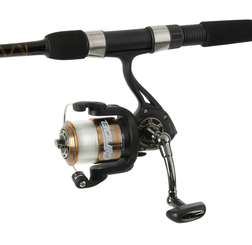 pr tsunami citadel ii 4000-7' 2pc medium power moderate action spinning combo with line