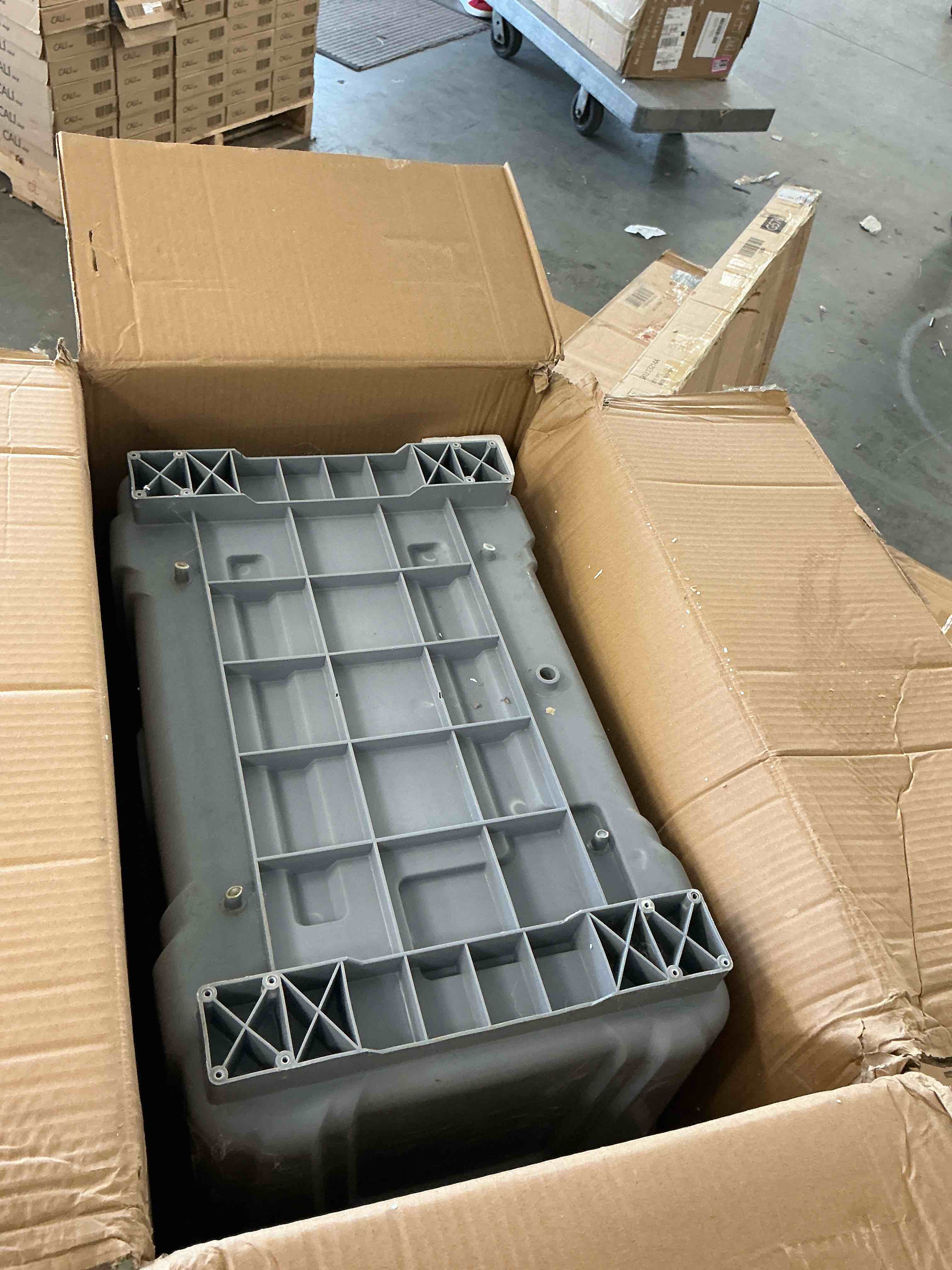 Condition photo showing As Is for ktaxon portable air cooler, 4100cfm evaporative swamp cooler with 13.2gal/50l water tank, cooling fan with oscillating, 3 speeds, 7.5h timer, 4 ice box, indoor or outdoor