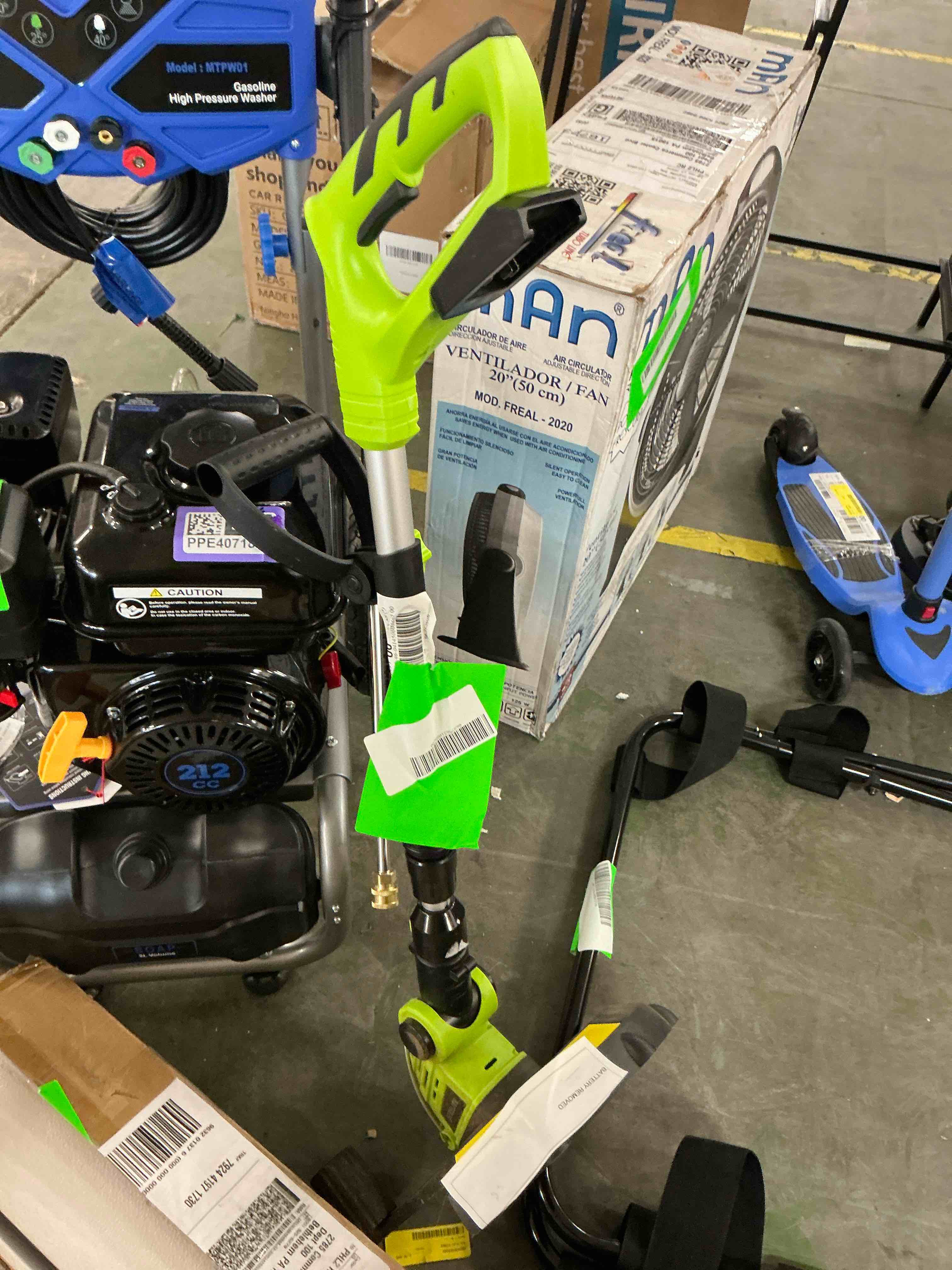 Condition photo showing Good Condition for steelite 12-inch 21v cordless string trimmer, battery powered weed wacker & lightweight grass trimmer with 2 x 2.0ah batteries and charger, electric g