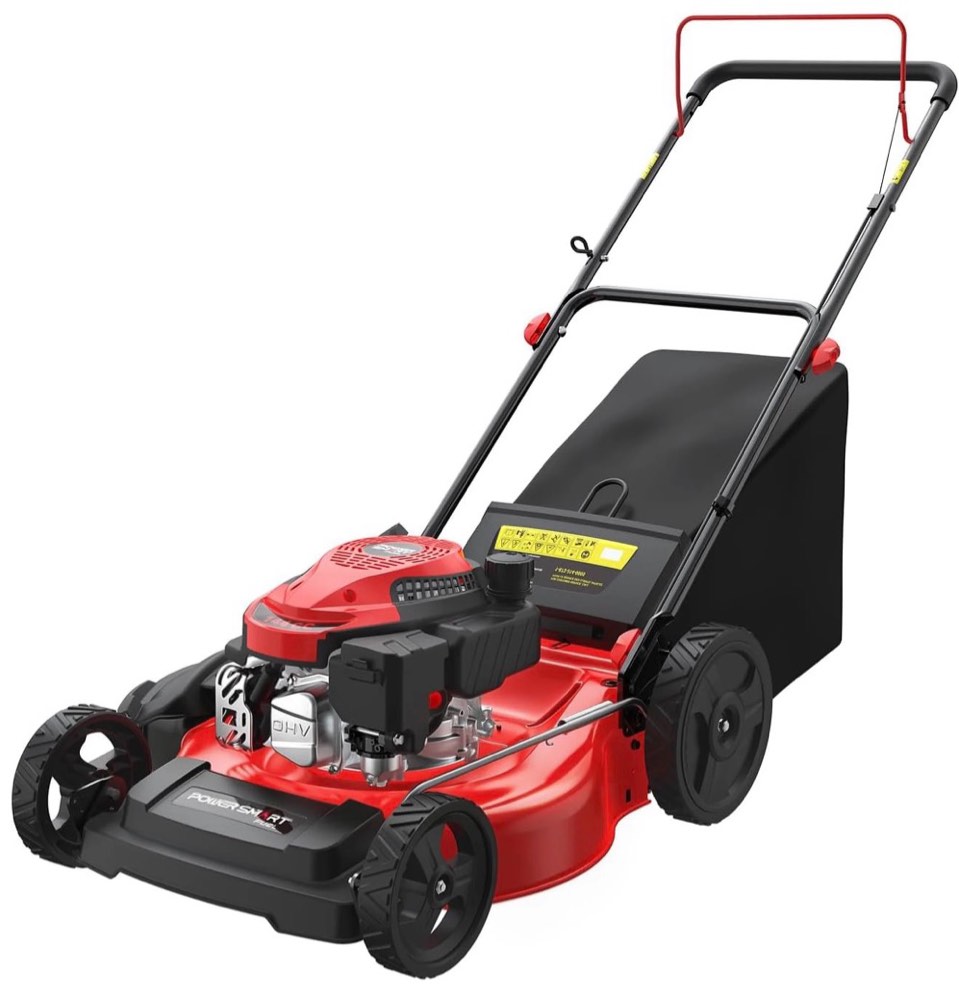 powersmart 21 144cc gas push lawn mower with 6-position height adjustment
