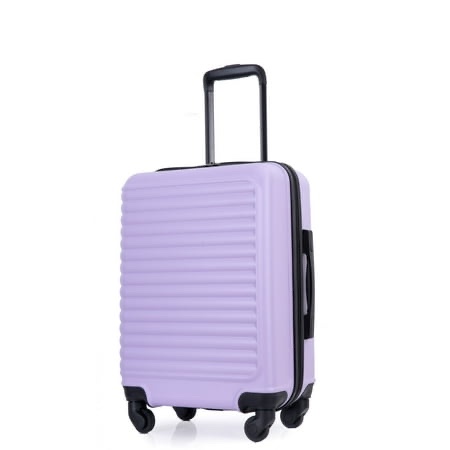 Travelhouse Hardshell Carry on Luggage 20 Lightweight Hardside Suitcase with Silent Spinner Wheels.(Light Purple)