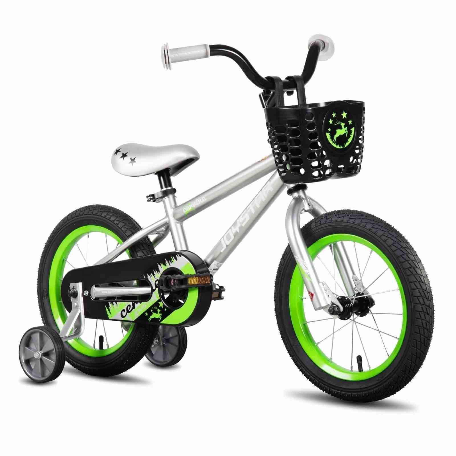 JOYSTAR Cervine 14 inch Kids Bike for Boys and Girls, Children Bicycle in Grey