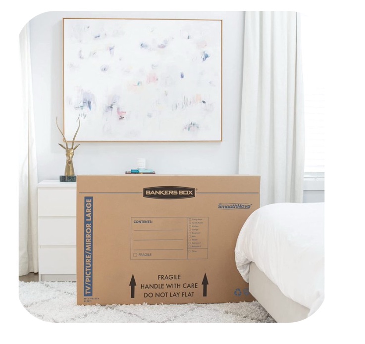 TV/Picture/Mirror large - Moving Box 5 Pack, 48-L x 4- W x 33-H 3.7 cu Ft 