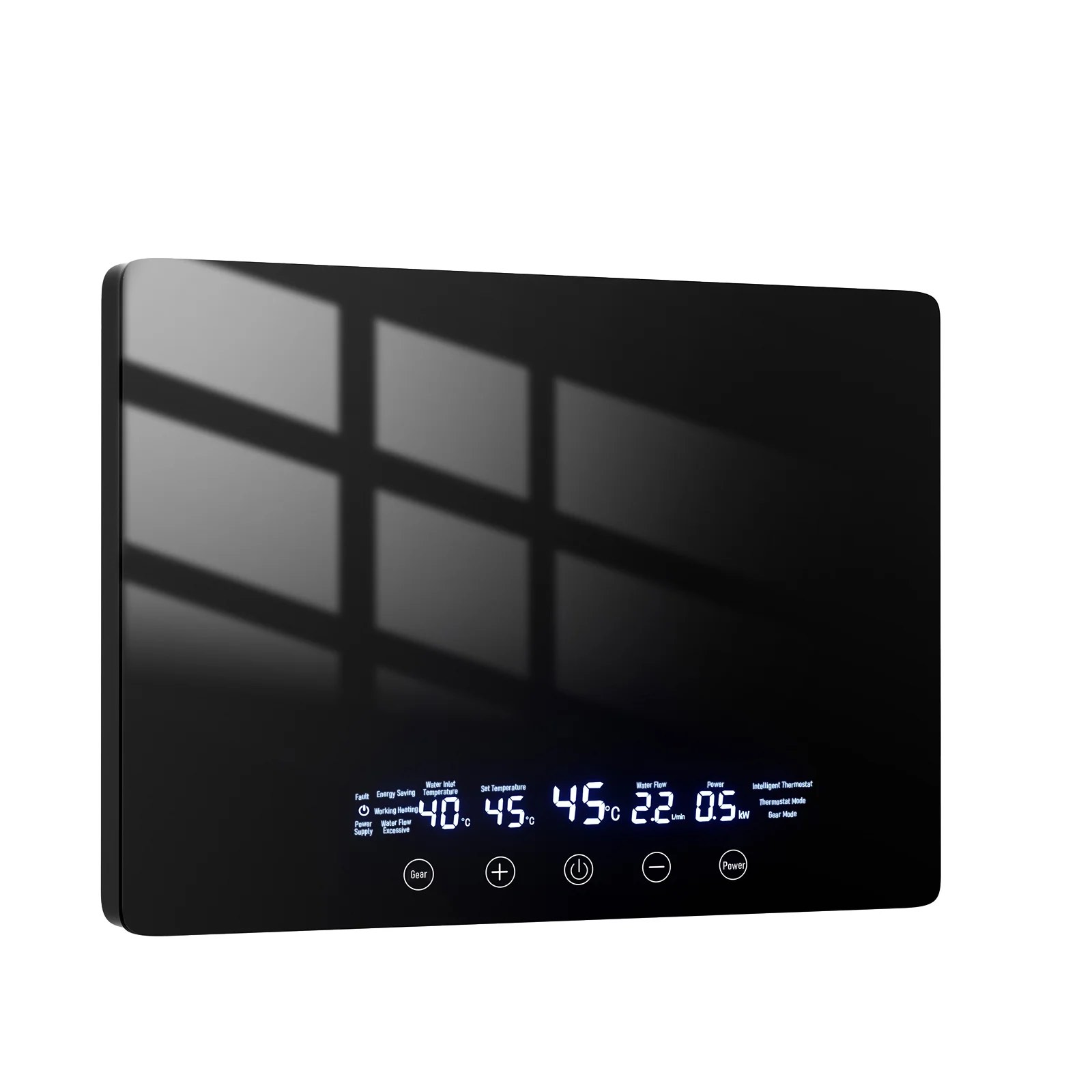 Electric Tankless Water Heater, 6.5KW 110V Instant Hot On Demand Residential Electric Water Heater with LED Temperature Display for Kitchen rv Whole House Shower Sink