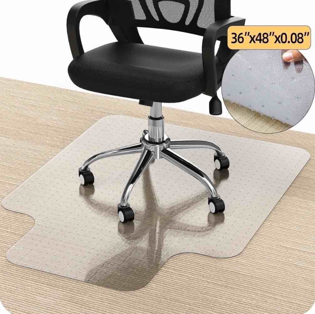 GPED Office Chair Mat for Carpet, 36" x 48" Carpet Protector Mat, Sturdy Carpet Chair Mat with Studs for Office, Home and Gaming Floor