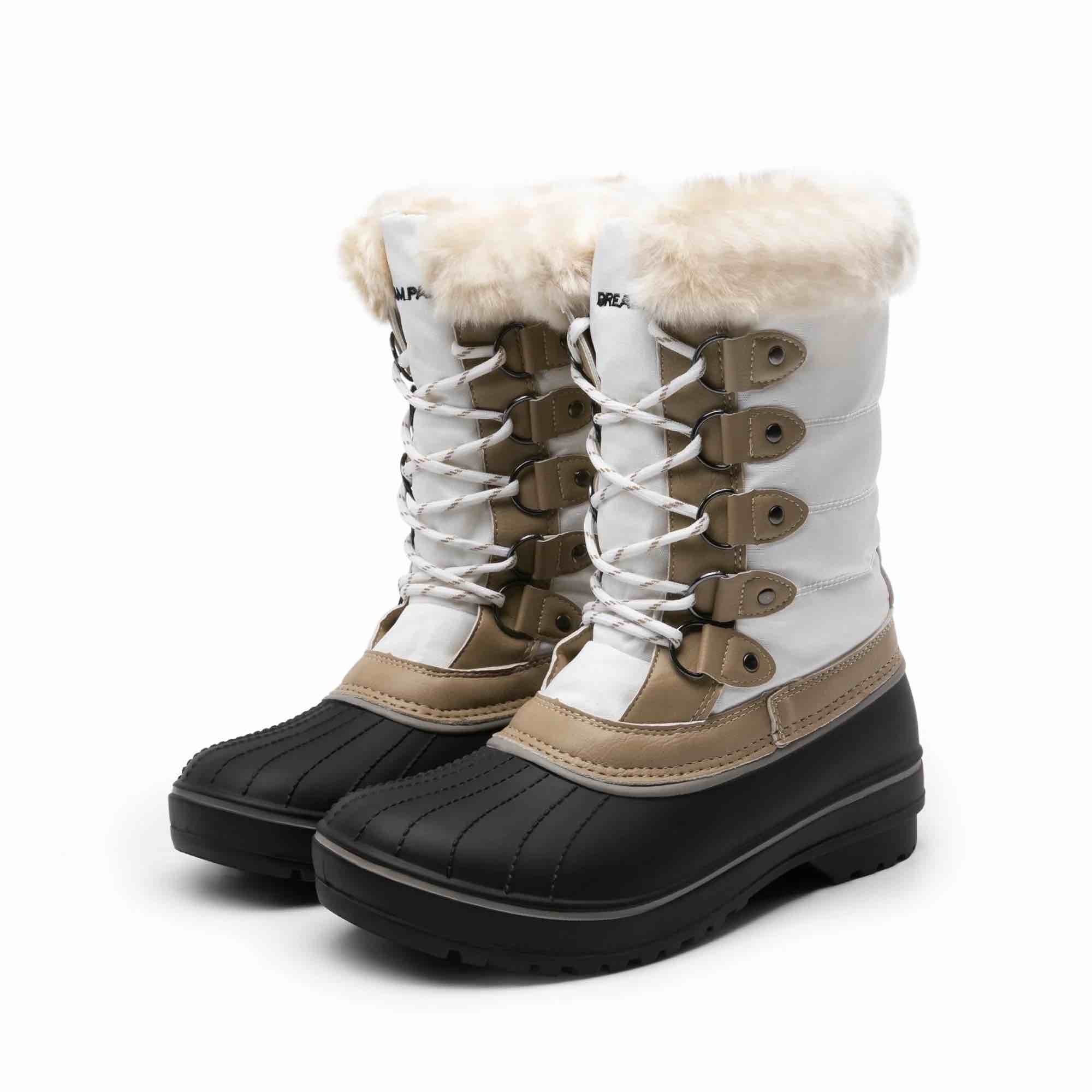 Dream Pairs Women's Mid Calf Insulation Waterproof Snow Boots ( size 8)