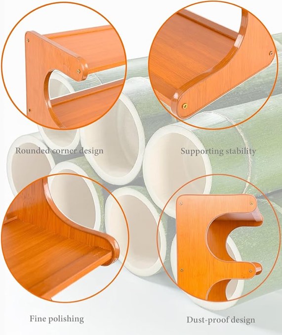 MEHOOM 4 Tier Bamboo Shoe Rack Organizer for Closet, Entryway, Dorm, Garage, Sturdy Shoe Storage Shelf, 28"x11"x20" (Natural)