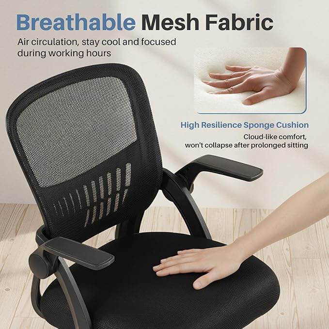 2 Pack Stackable Conference Room Chairs with Wheels and Paddle, Ergonomic Mesh Back and Arms for Meeting, Conference, Reception, Training Room & Home Office Desk Folding Chairs