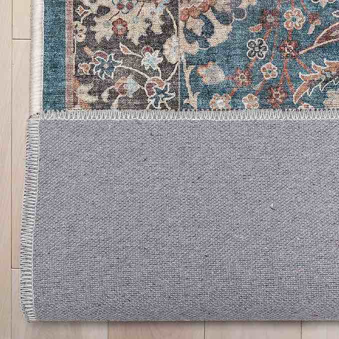 Well Woven Custom Size Runner - Choose Your Length - Liana Flatweave Floral Teal 31 Inches Wide x 5 Feet Long Runner (31" x 5' Runner) Rug