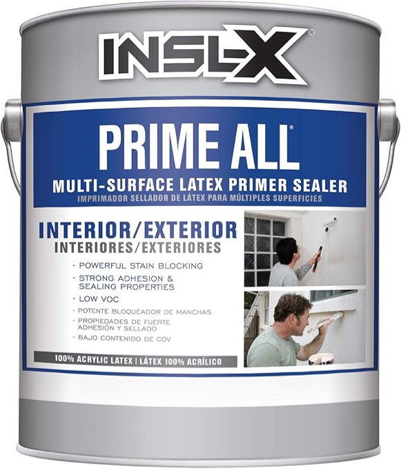 INSL-X AP100009A-01 Prime All Multi-Surface Primer, White 128 Fl Oz (Pack of 1)