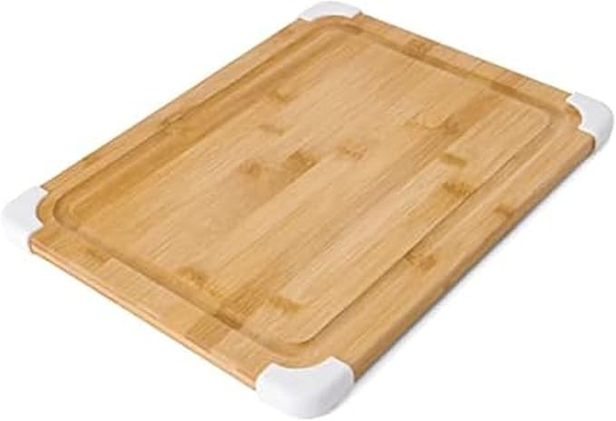 Farberware Nonslip Bamboo Cutting Board with Juice Groove
