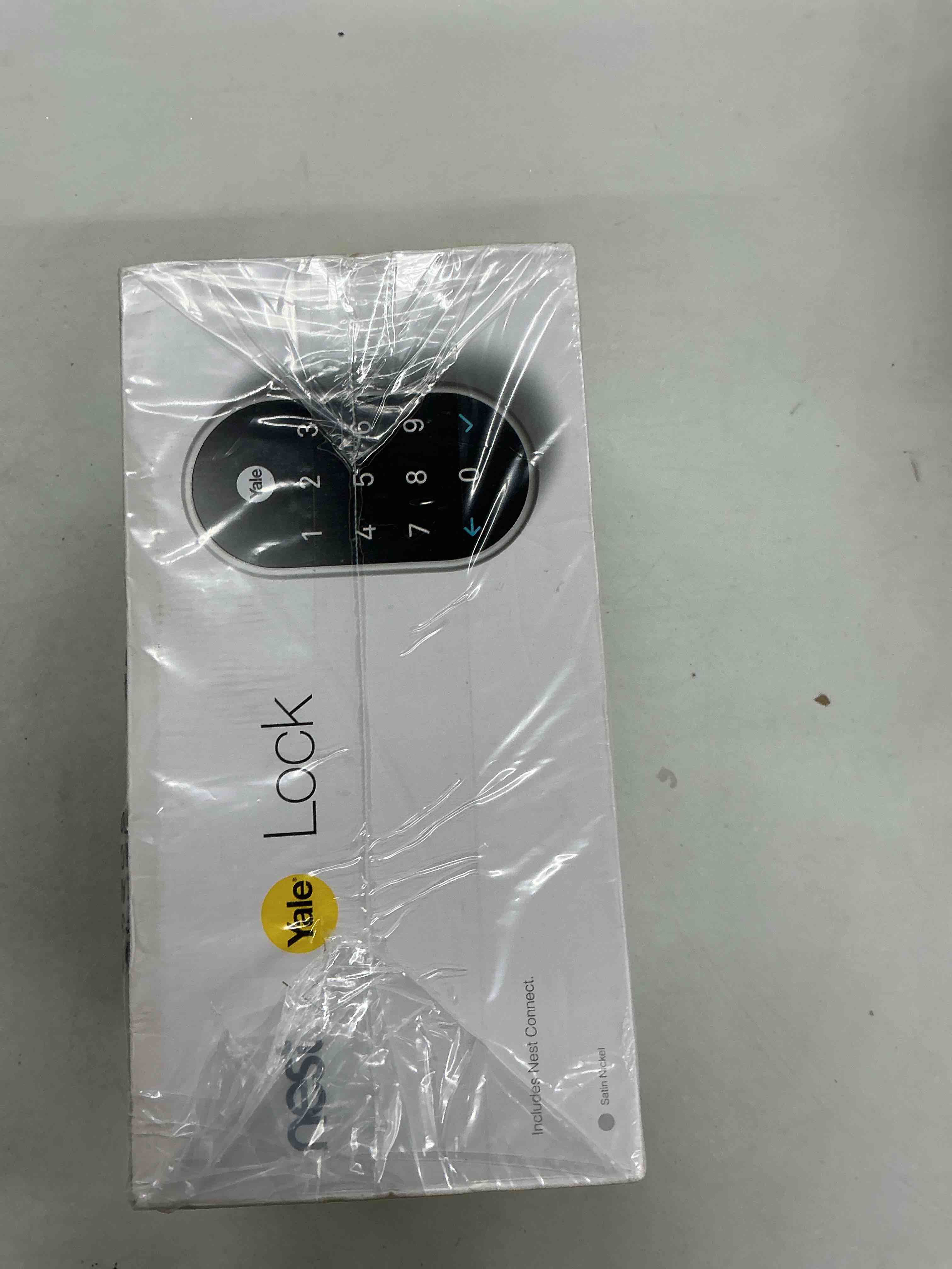 Condition photo showing New/Like New for Google Nest x Yale Lock - Tamper-Proof Smart Lock for Keyless Entry - Keypad Deadbolt Lock for Front Door - Satin Nickel