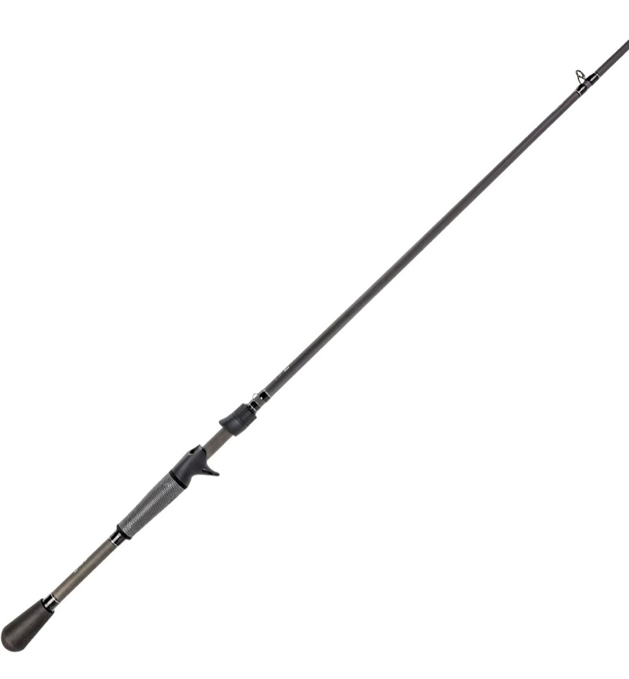 Lew’s TP2 Casting Fishing Rod, Topwater/Jerkbait Model, 6-Foot 8-Inch, 1-Piece HM45 Graphite Rod with Medium Power and Fast Action, Winn Dri-Tac Split-Grip, SoftTouch Reel Seat, Black/Gray