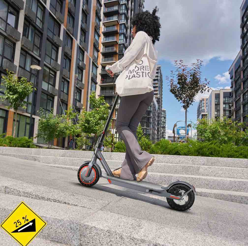 350W Motor Electric Scooter,19 MPH Top Speed, 21-Mile Range, 8.5”Wear-resistant Solid Tires, Foldable & Lightweight for Commuting