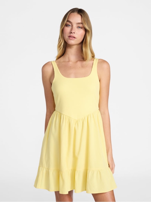 No Boundaries Mixed Media Mini Dress, Women's 