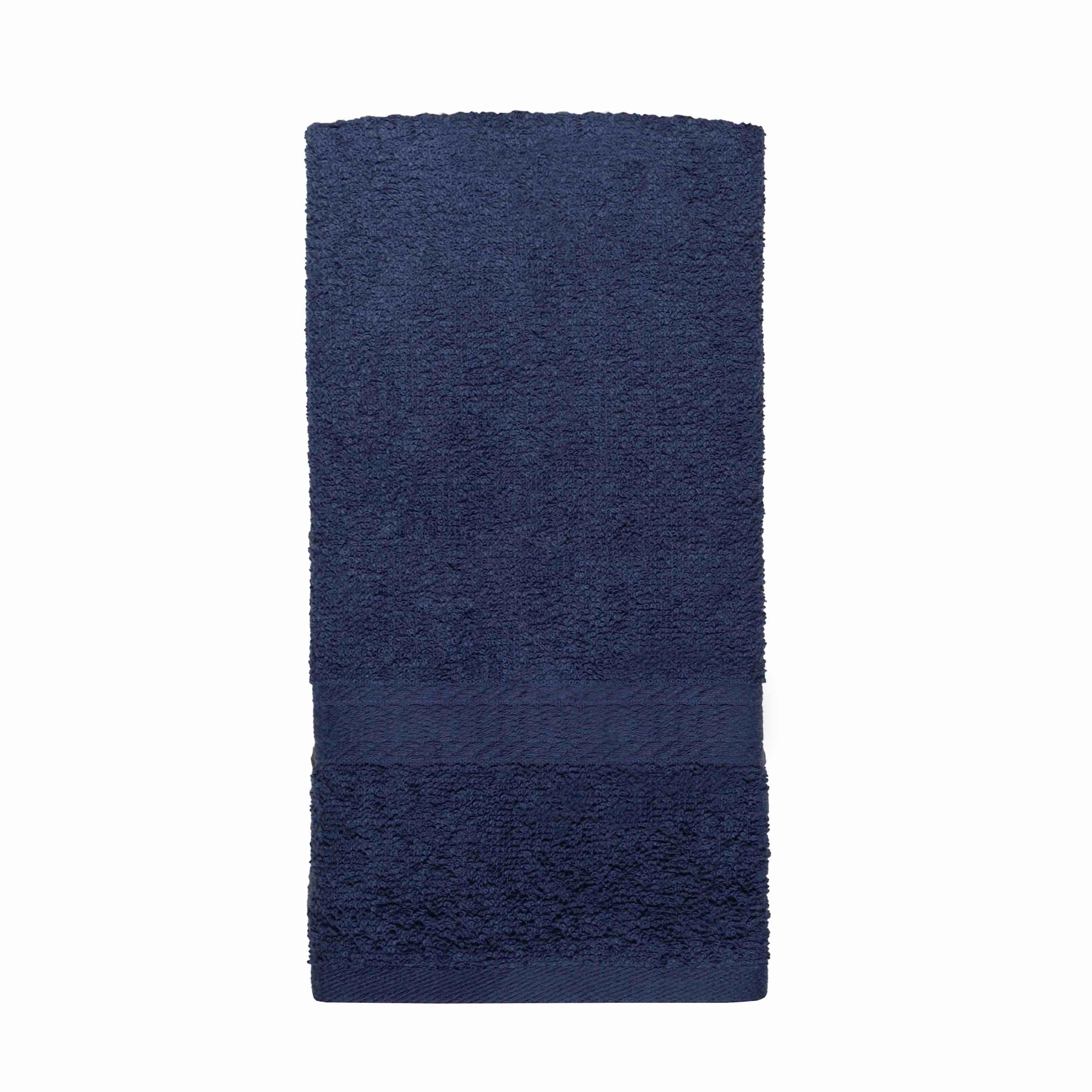 Mainstays Basic Hand Towel, Soft 100% Cotton and highly absorbent Hand Towel, Navy