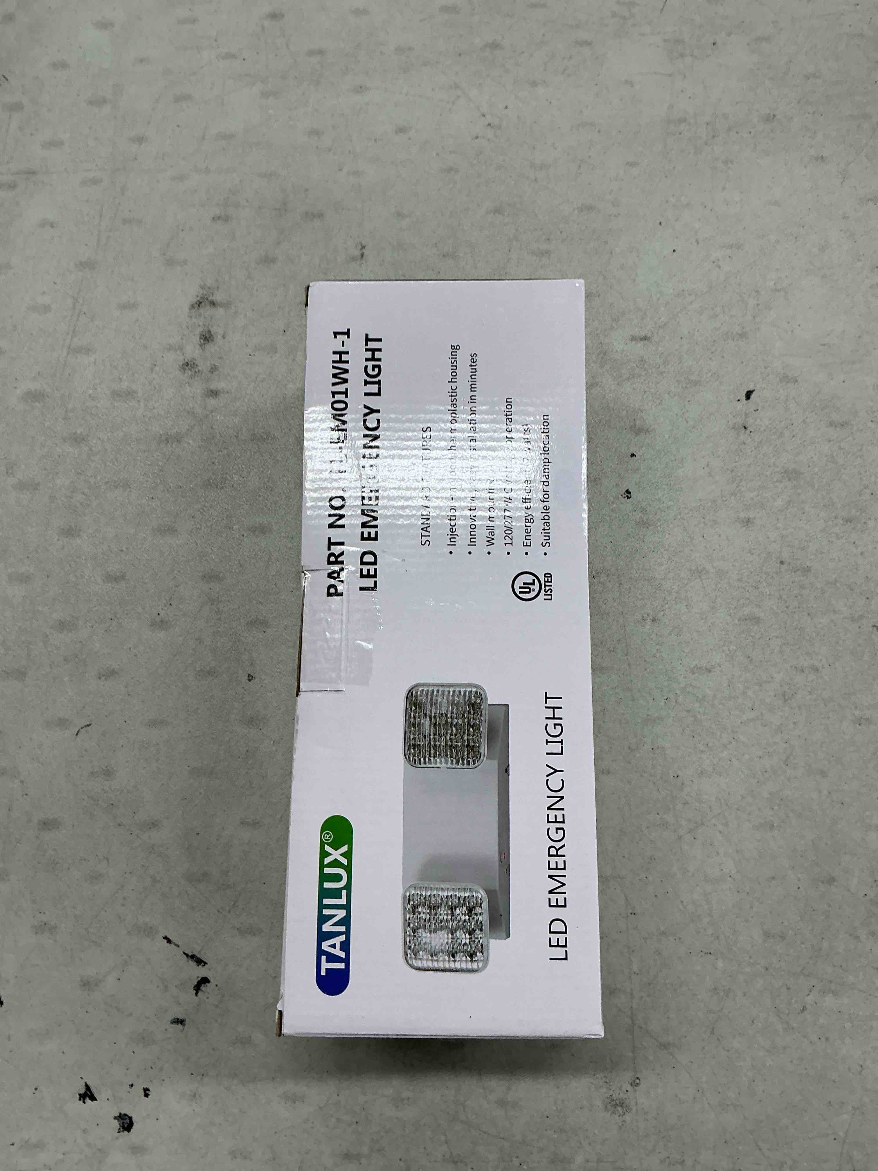 Condition photo showing Good Condition for tanlux led emergency lights with battery backup, two head adjustable commercial emergency lights, ul listed, ac 120/277v, hardwired emergency exit light fixtures for business - 1 pack(white) 1 pack white