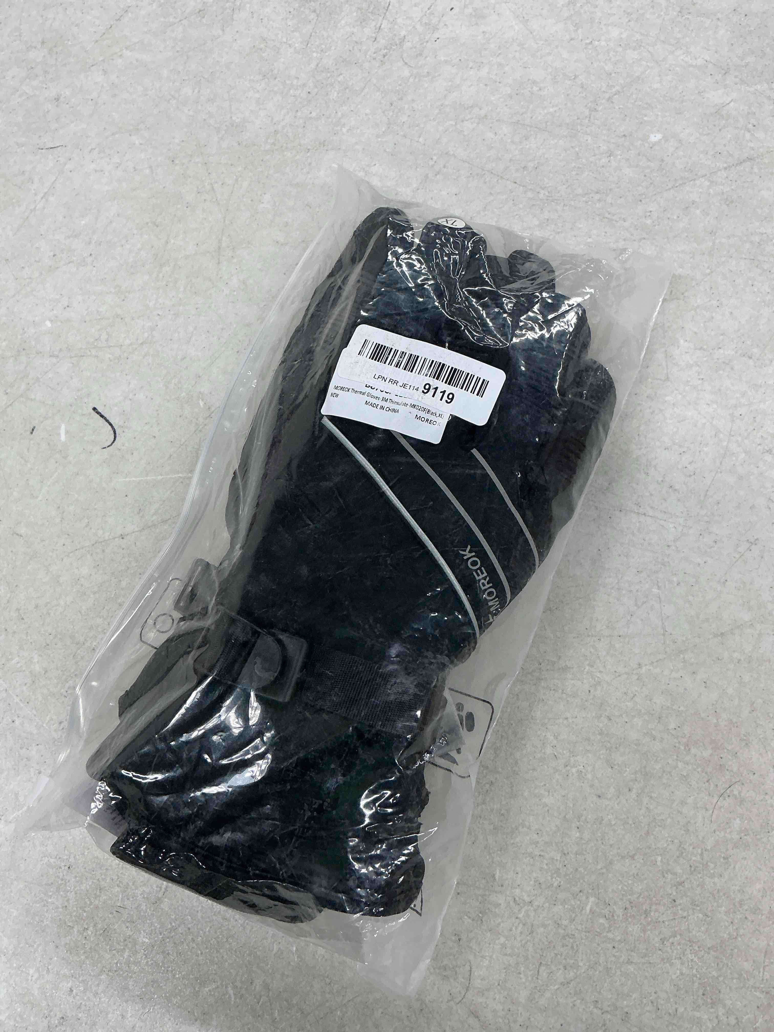 Condition photo showing Good Condition for moreok waterproof & windproof -30°f winter gloves for men/women, 3m thinsulate thermal gloves touch screen warm gloves for skiing,cycling,motorcycle,running black x-large