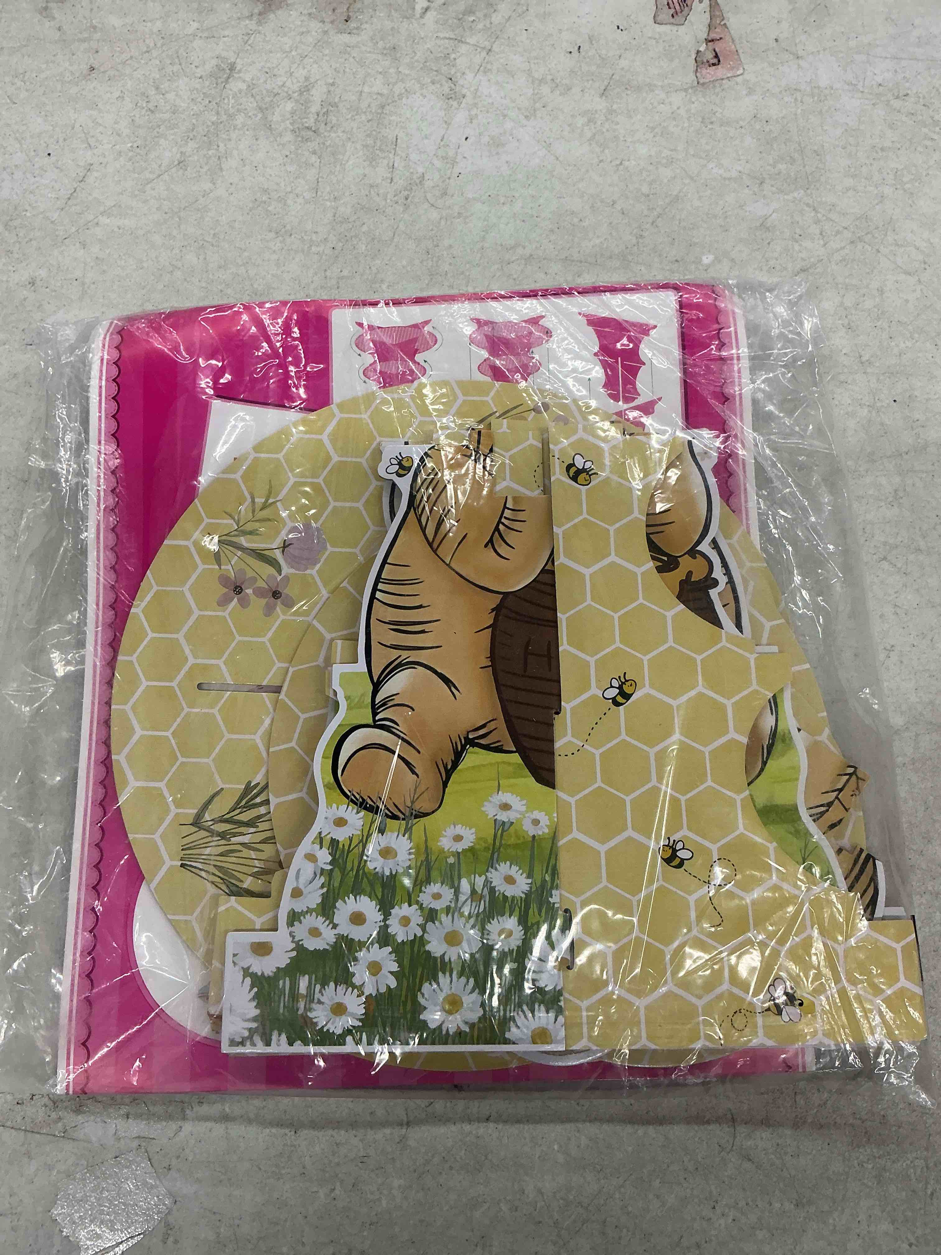 Condition photo showing Good Condition for classic winnie cupcakes holder, cute bear 3 tier cardboard cupcake stands for party supplies, winnie cupcake party supplies for baby shower decorations 1 pcs